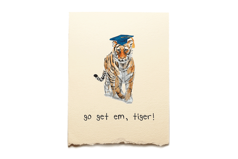 Go Get Em, Tiger! Graduation Greeting Card
