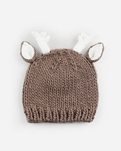 The Blueberry Hill Tan Deer Knit Hat