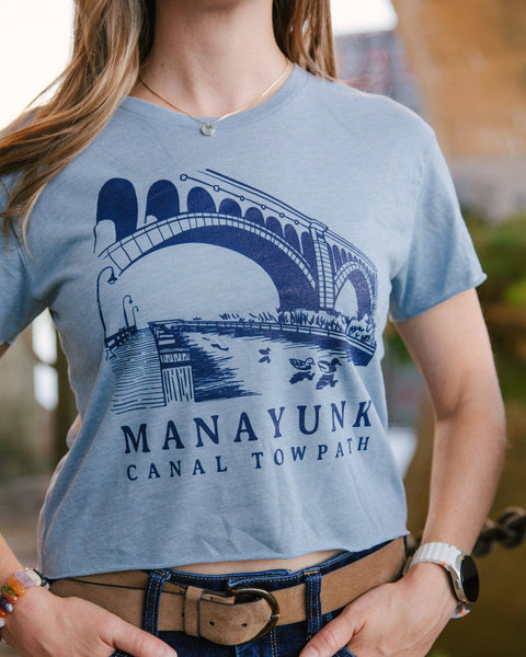 Manayunk Canal Towpath Cropped T-Shirt
