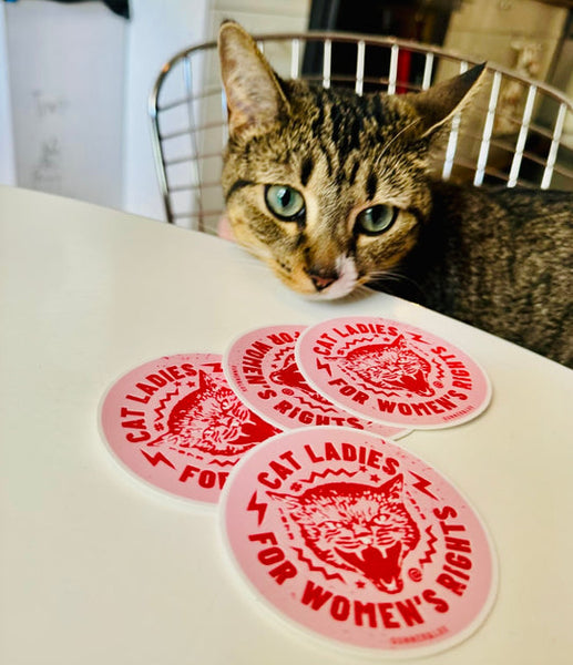 Cat Ladies For Women's Rights Vinyl Sticker