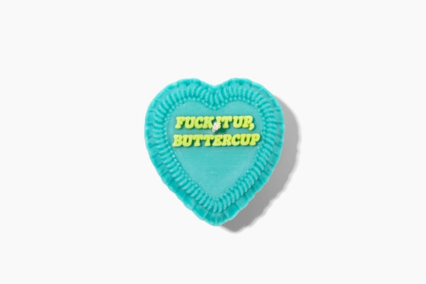 Fuck It Up Buttercup Vintage Heart Cake Candle