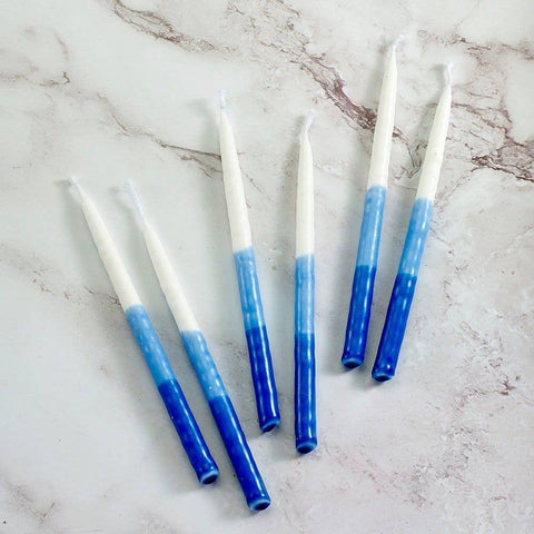 Chanukah Candles Blue & White