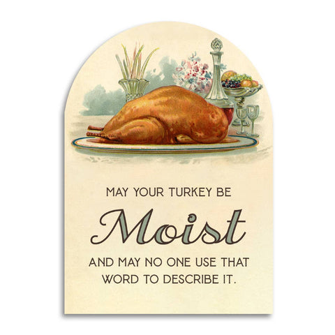May Your Turkey Be Moist - Funny Holiday Greeting Card