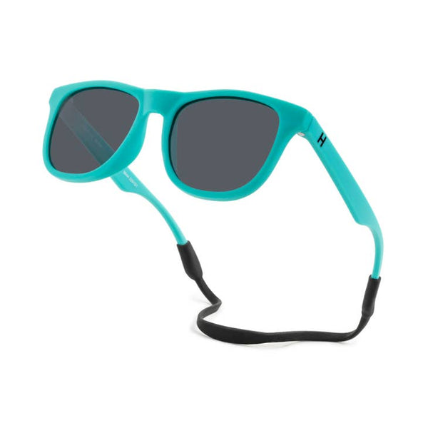 Hipsterkid Real Teal Polarized Wayfarer Sunglasses