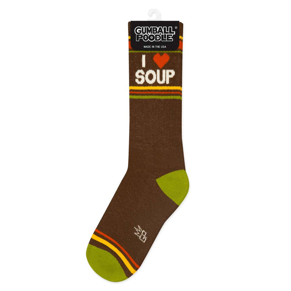 I ❤️ Soup Gym Crew Socks