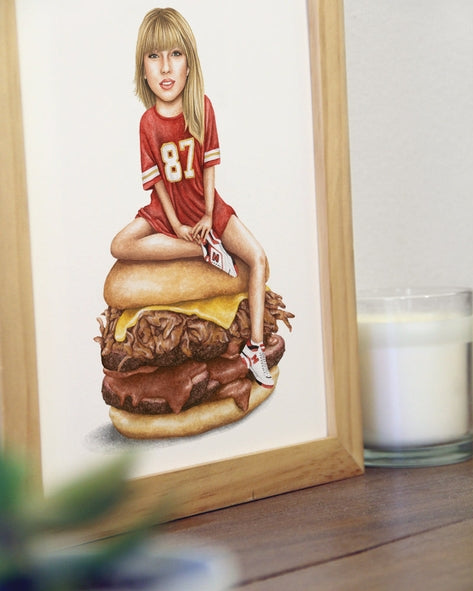 Taylor Swift #87 Sandwich Watercolor Print