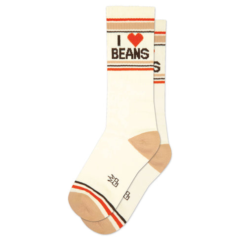 I ❤️ Beans Gym Crew Socks