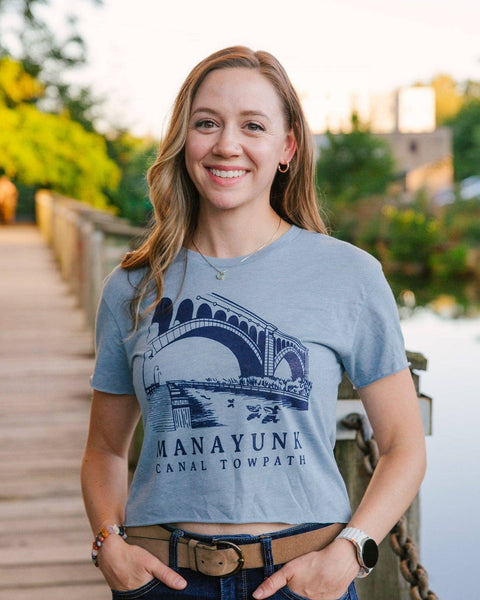 Manayunk Canal Towpath Cropped T-Shirt