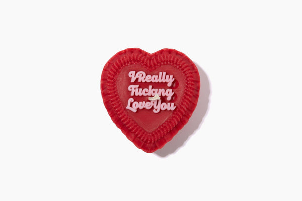I Really Fucking Love You Heart Candle