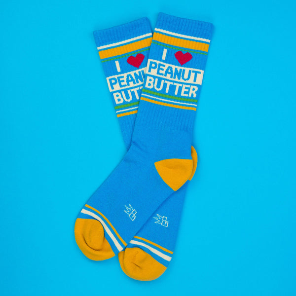 I ❤️ Peanut Butter Gym Crew Socks
