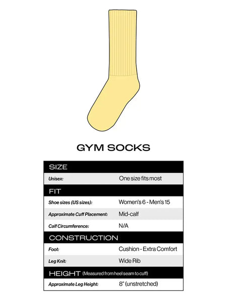 I ❤️ Peanut Butter Gym Crew Socks