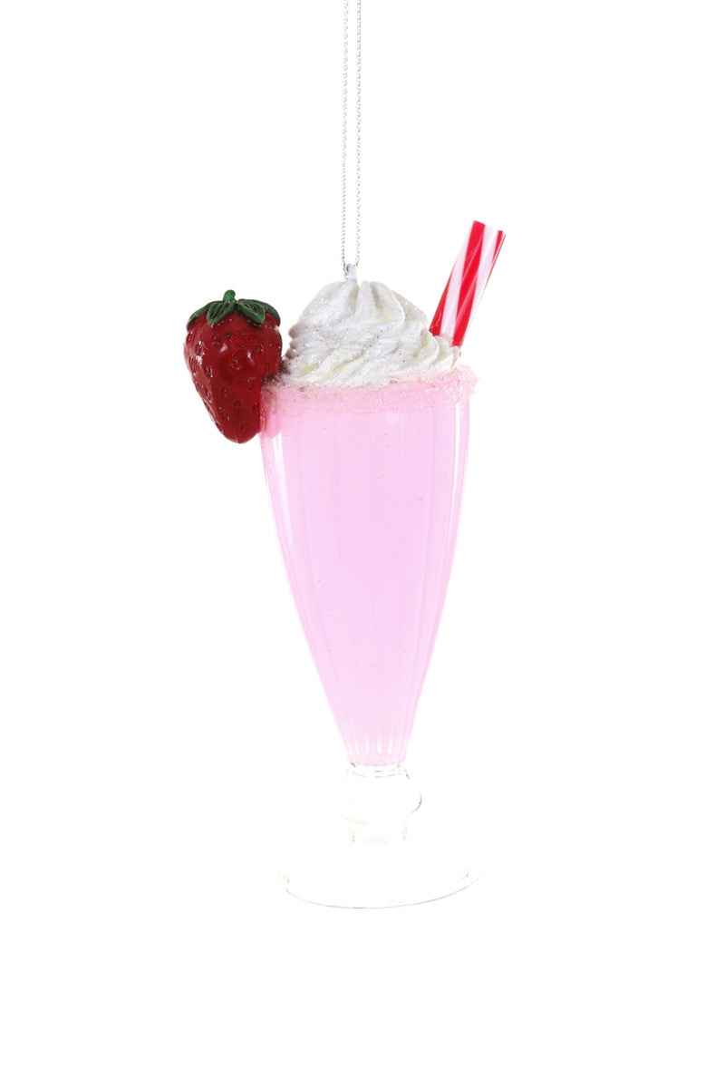 Strawberry Milkshake Ornament