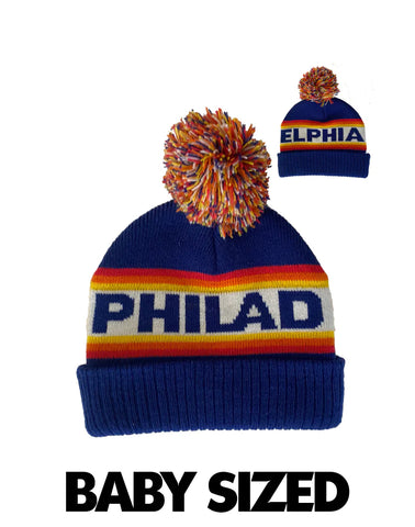 Philadelphia Sunrise Blue ** Baby ** Knit Hat