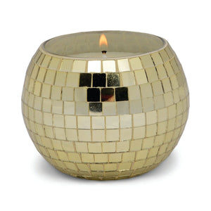 Magique Gold Disco Ball Candle