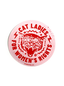 Cat Ladies For Women's Rights Vinyl Sticker