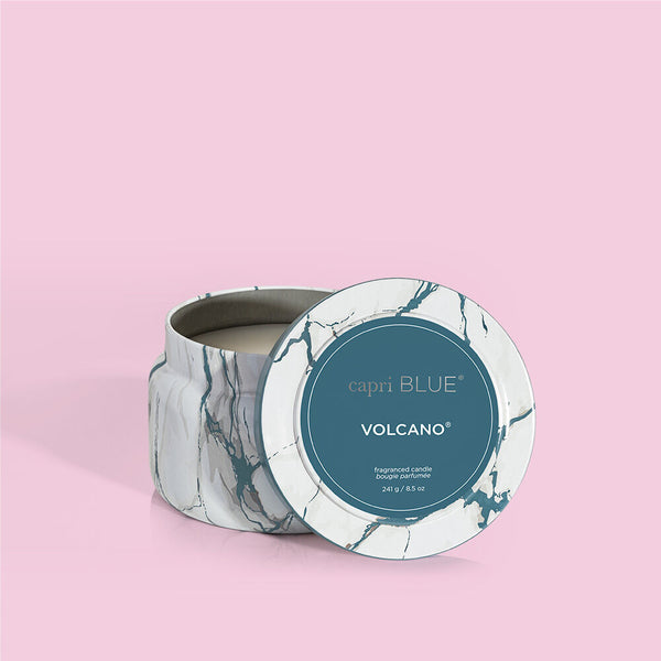 Capri Blue  8.5 oz Volcano Modern Marble Printed Travel Tin