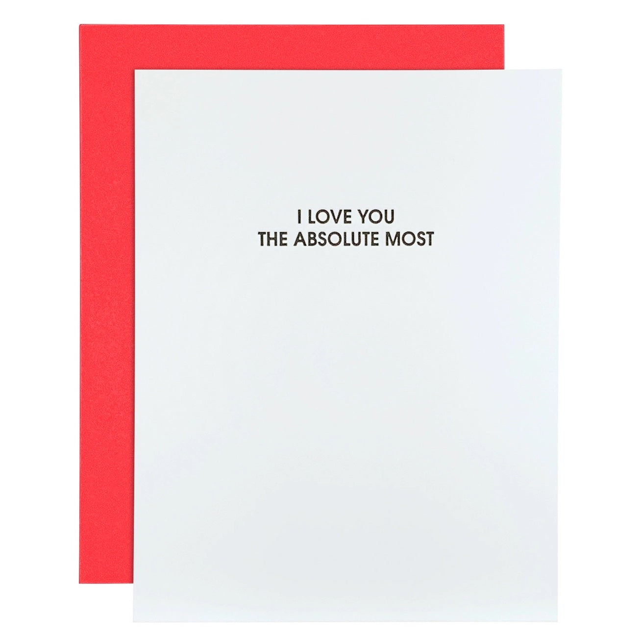 I Love You The Absolute Most Valentine's Day Greeting Card