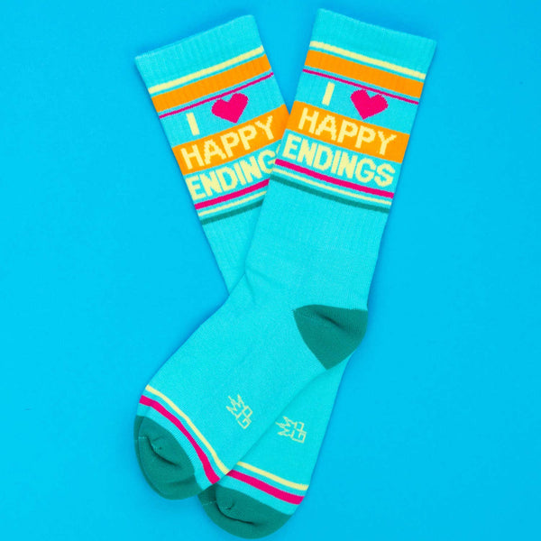 I ❤️ Happy Endings Gym Crew Socks