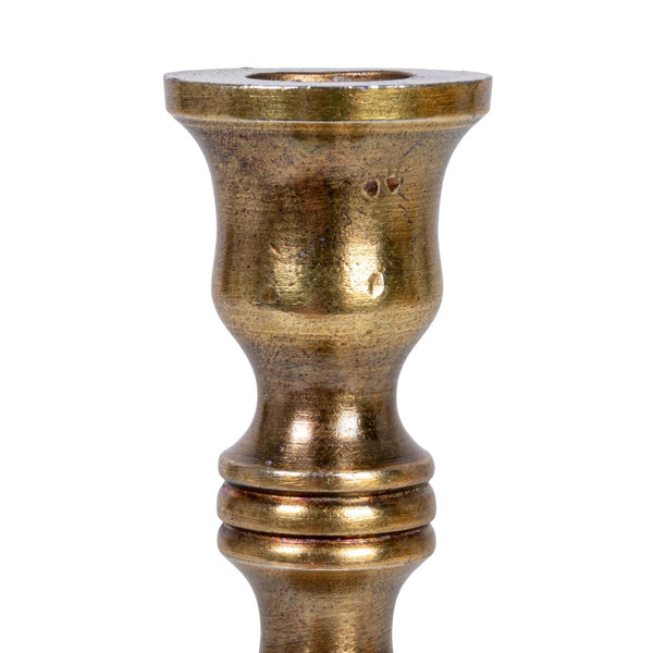 Antique Brass Cast Aluminum Taper Holder
