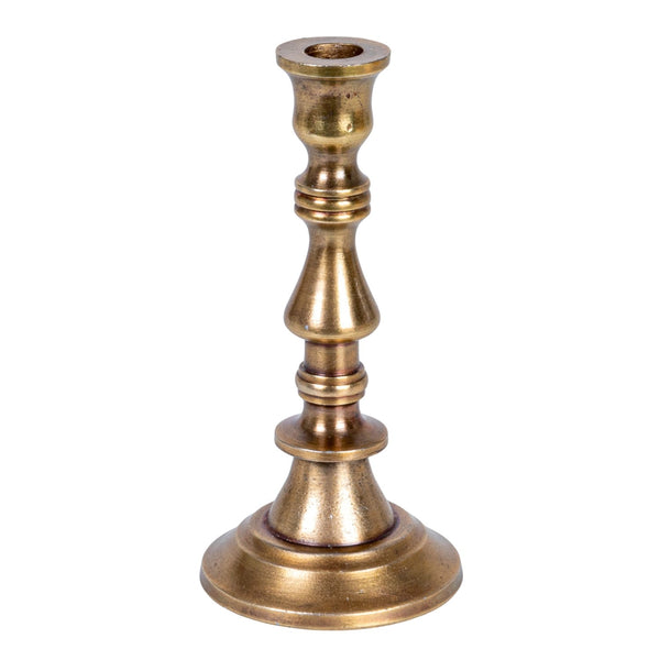 Antique Brass Cast Aluminum Taper Holder