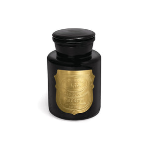 Apothecary Noir Vessel Candle with Gold Label - Palo Santo