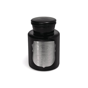 Apothecary Noir Vessel Candle with Silver Label - Black Fig