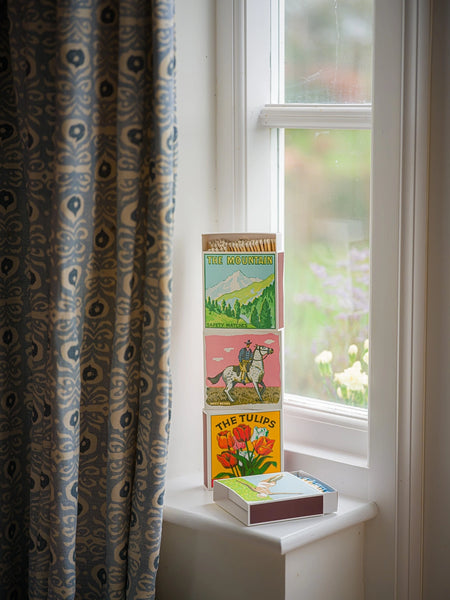 Luxury Boxed Matches - Tulips