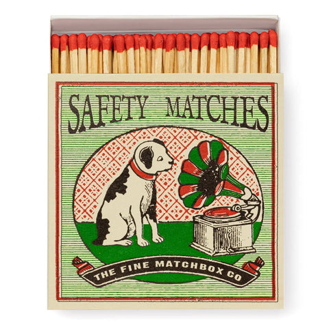 Luxury Boxed Matches - Dog & Gramaphone