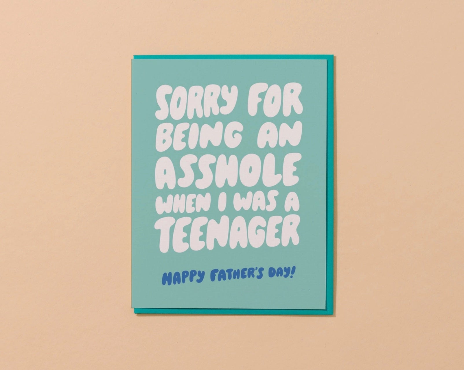 Asshole Teenager Father's Day Greeting Card
