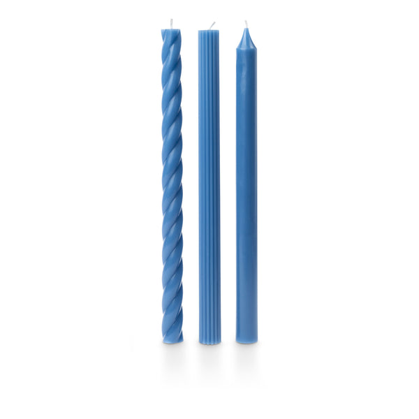 Assorted Candle Tapers - Dusk Blue