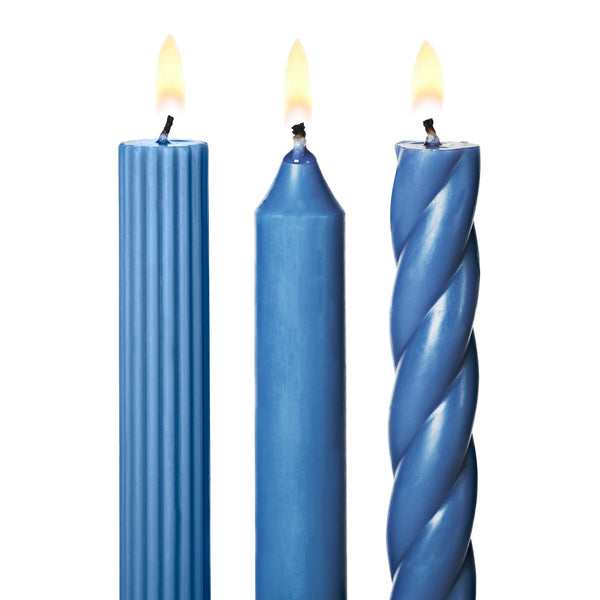 Assorted Candle Tapers - Dusk Blue