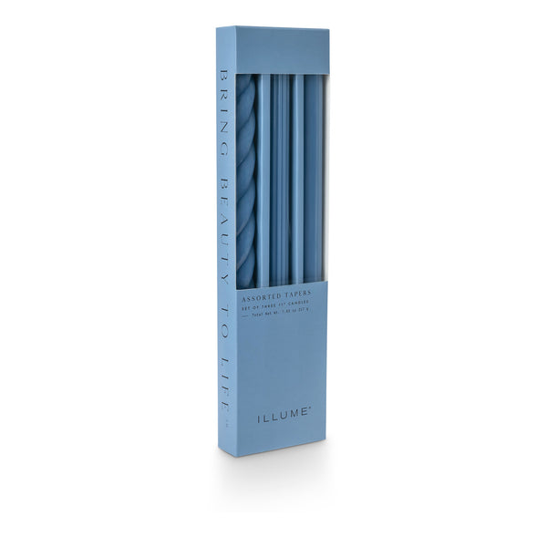 Assorted Candle Tapers - Dusk Blue