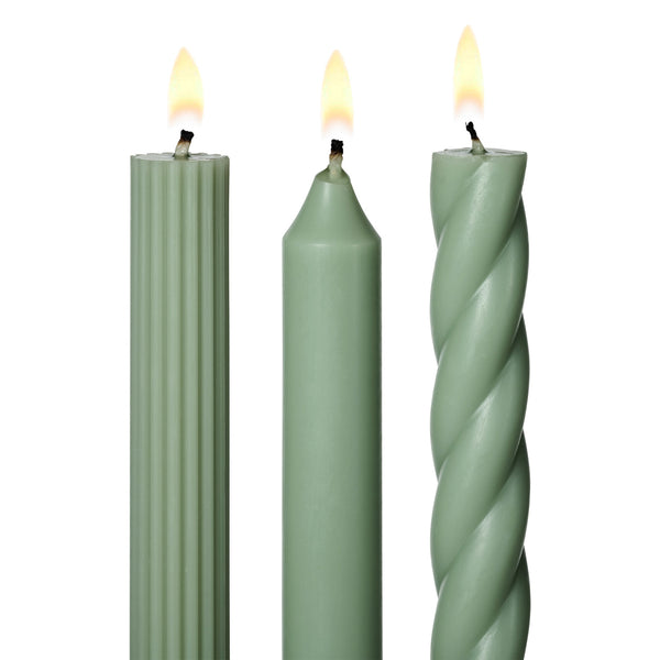 Assorted Candle Tapers - Hinoki Sage