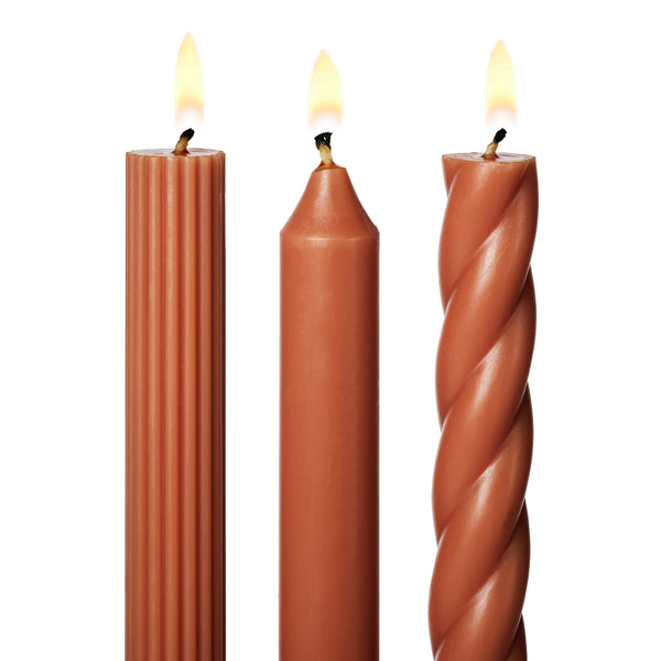 Assorted Candle Tapers - Terra Tabac