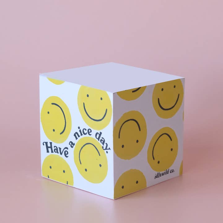 Have A Nice Day Sticky Note Cube