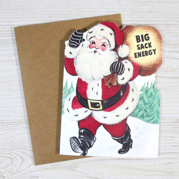 Big Sack Energy - Funny Pun Christmas Card