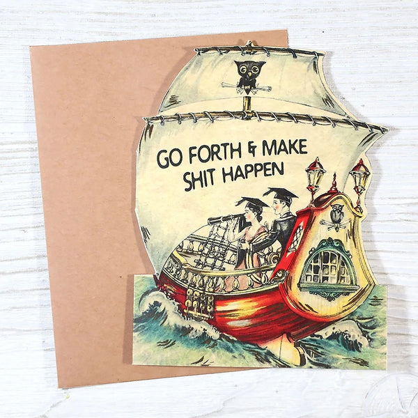 Go Forth Graduation Greeting Card