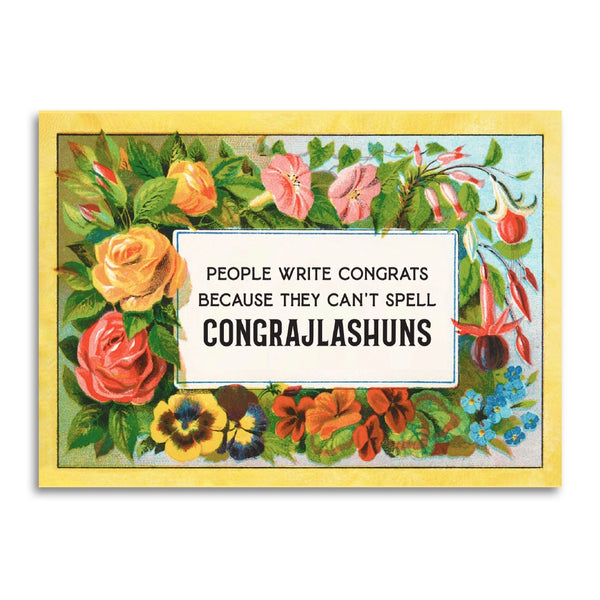 People Write Congrats Graduation Greeting Card