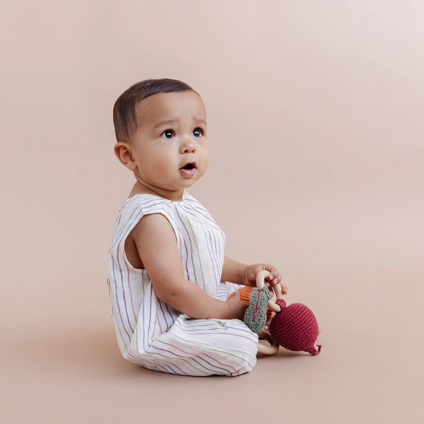 Cotton Rattle Teether - Beet