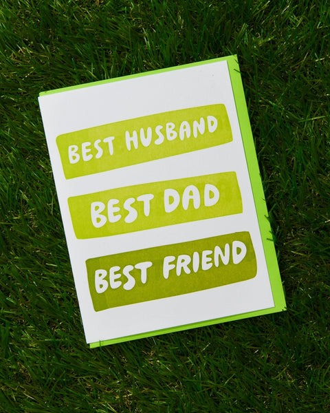 Best Husband/Dad/Friend Father's Day Greeting Card