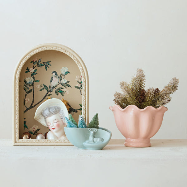 Bird & Botanical Arched Wall Shelf