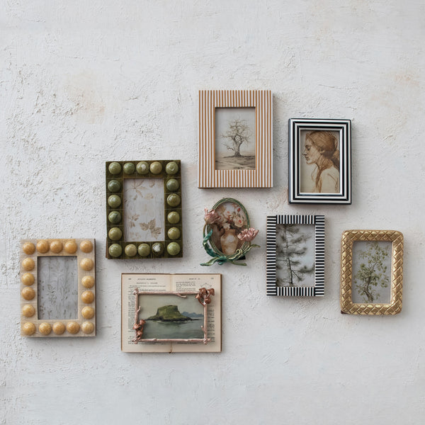 Black & White Striped Picture Frame