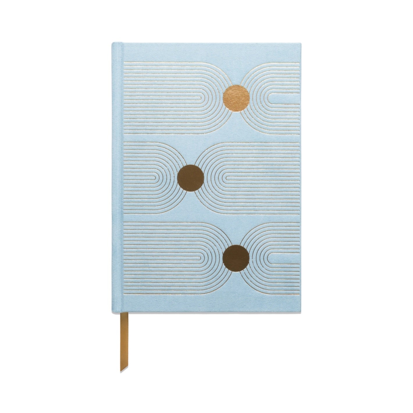 Radiant Arch Dot Blue Suede Journal