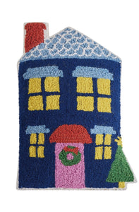 Blue House Hook Pillow