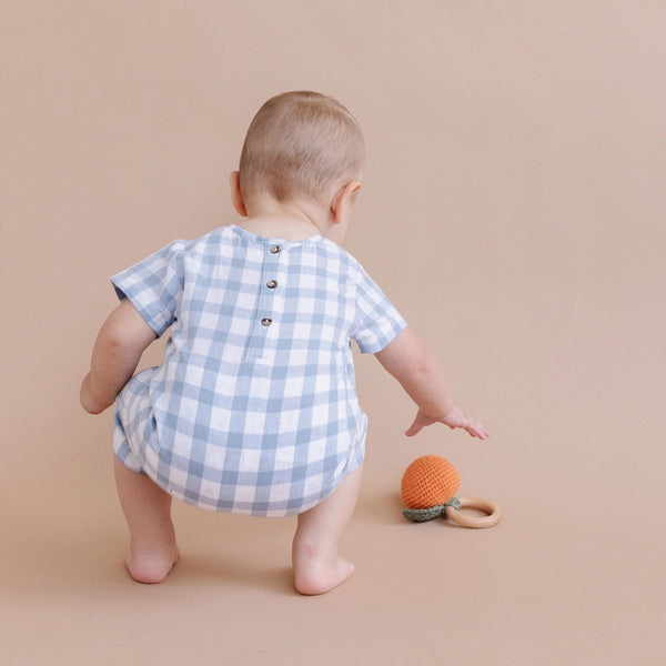 Cotton Rattle Teether - Orange