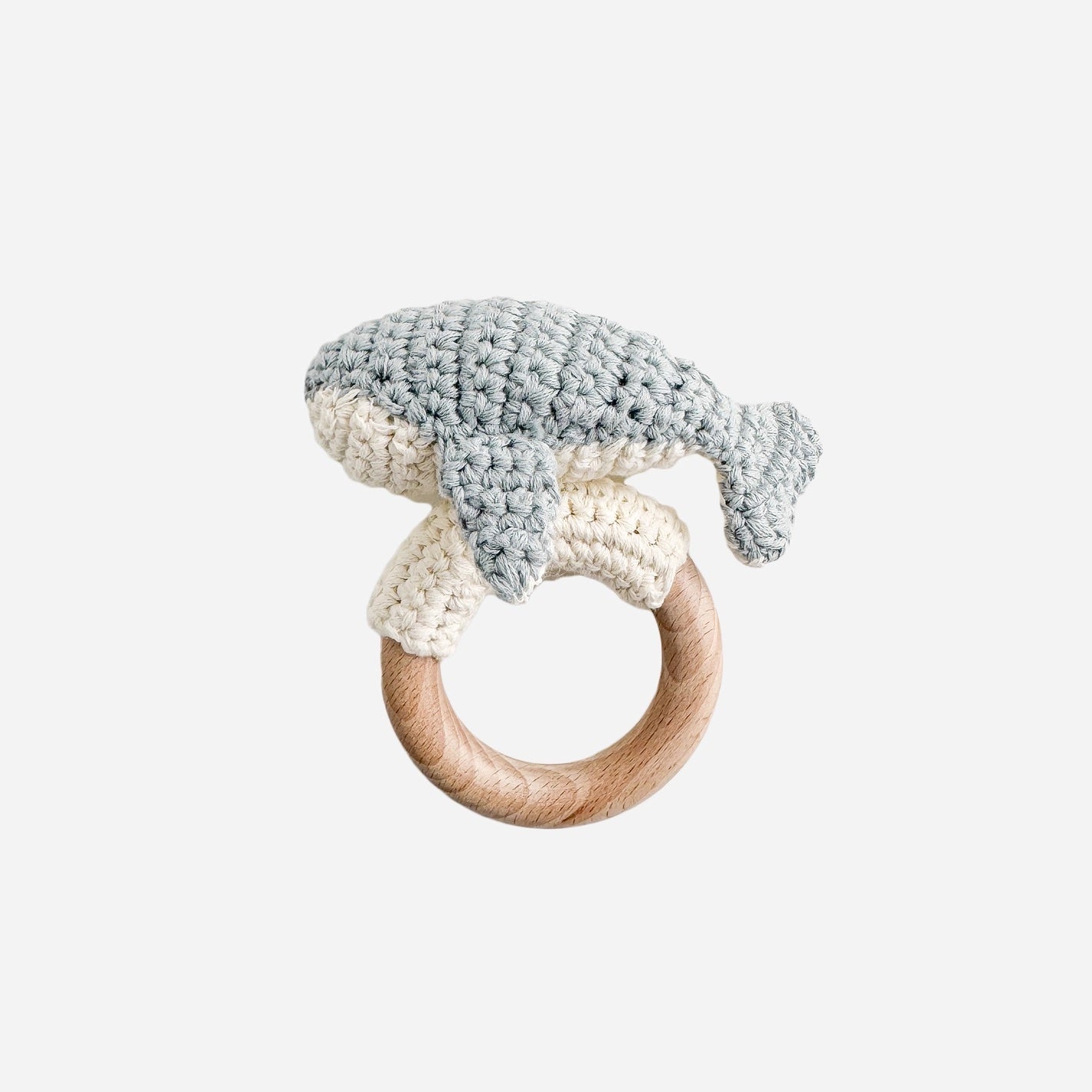 Cotton Rattle Teether - Whale