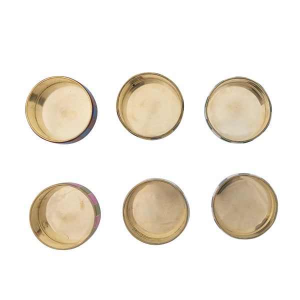 Brass & Resin Striped Box