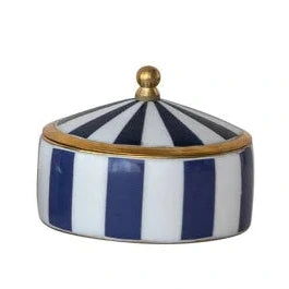 Brass & Resin Striped Box