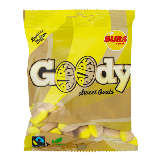 Swedish Bubs Goody Banana & Toffee Mini Oval Candy - 90g
