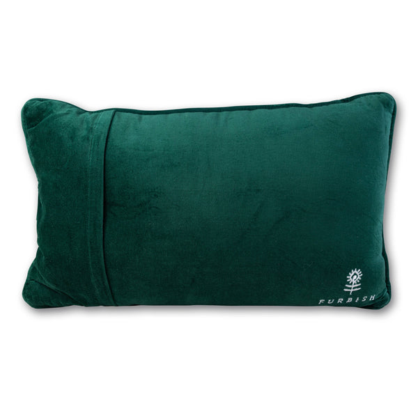 Champagne, Caviar and Cash Needlepoint Pillow